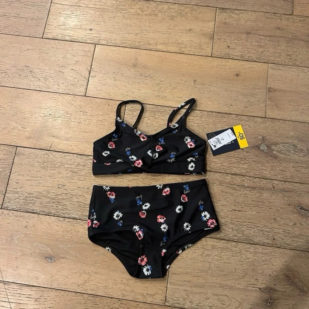 GAP Kids Black Floral Bikini